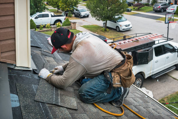 Professional Roofing technician working in Bordentown, NJ